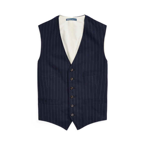 Gilet cintré en coton et soie milleraies