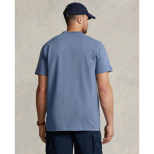 Capri Blue Heavyweight Jersey T-Shirt Big & Tall 5