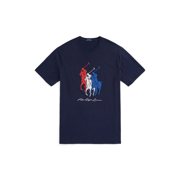 Jersey-T-Shirt mit Big Pony