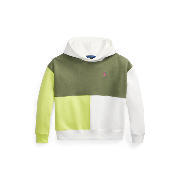 Sweat &agrave; capuche en molleton&nbsp;color-block