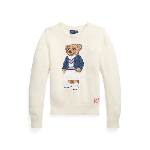 Camisola de malha em algod&atilde;o Polo Bear