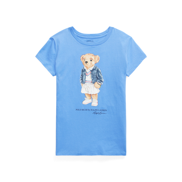 Katoenen jersey T-shirt met Polo Bear