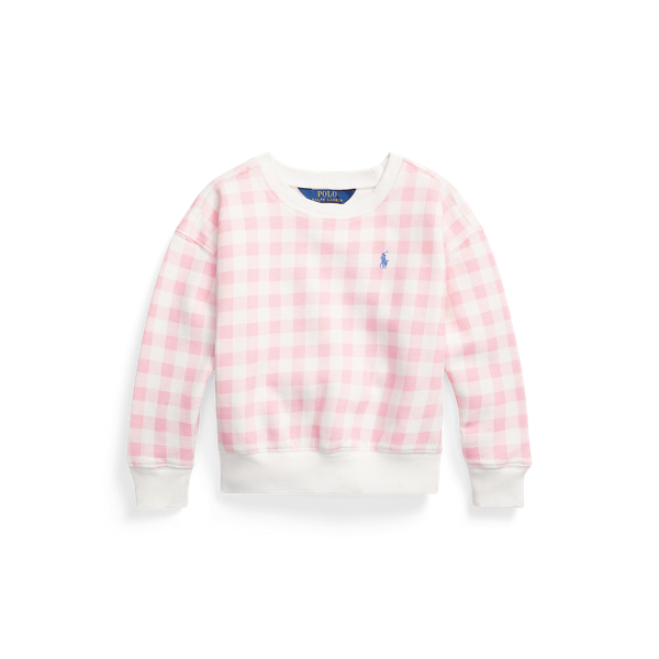 Gingham Fleece Sweatshirt
