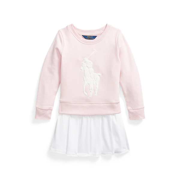 Big Pony Fleece Sweatshirt Dress