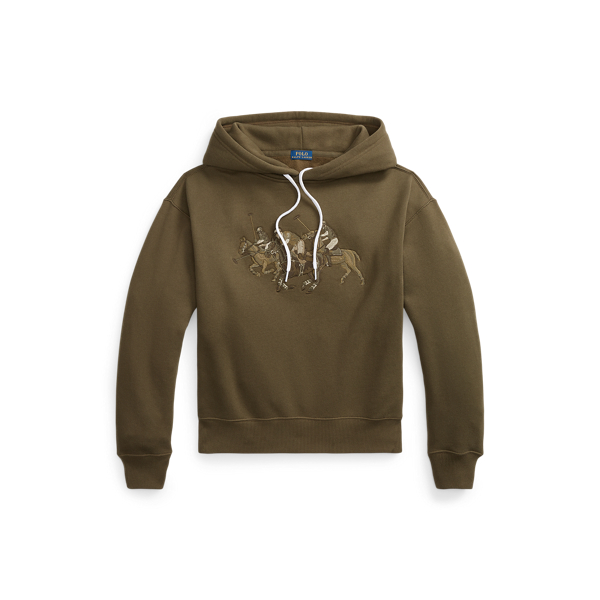 Triple-Pony Fleece Hoodie