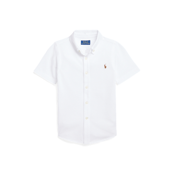 Knit Oxford Short-Sleeve Shirt