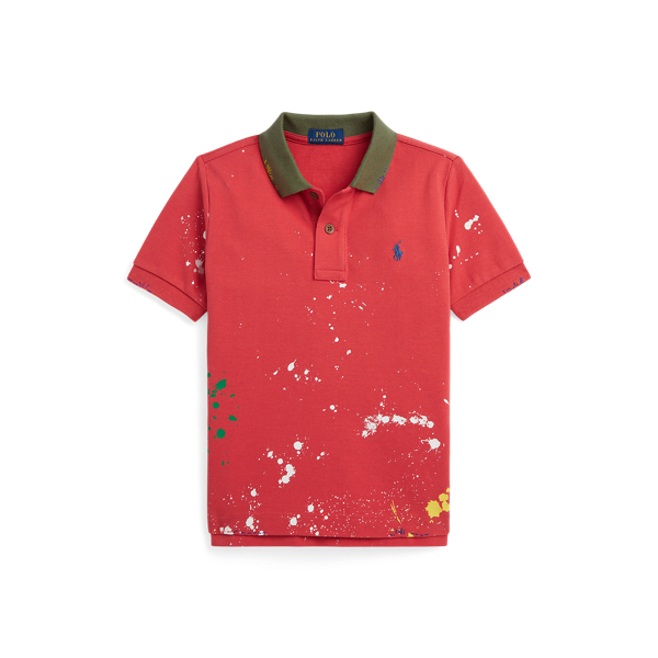 Baumwoll-Poloshirt mit Farbspritzern Boys 1.5-6 Years in 1