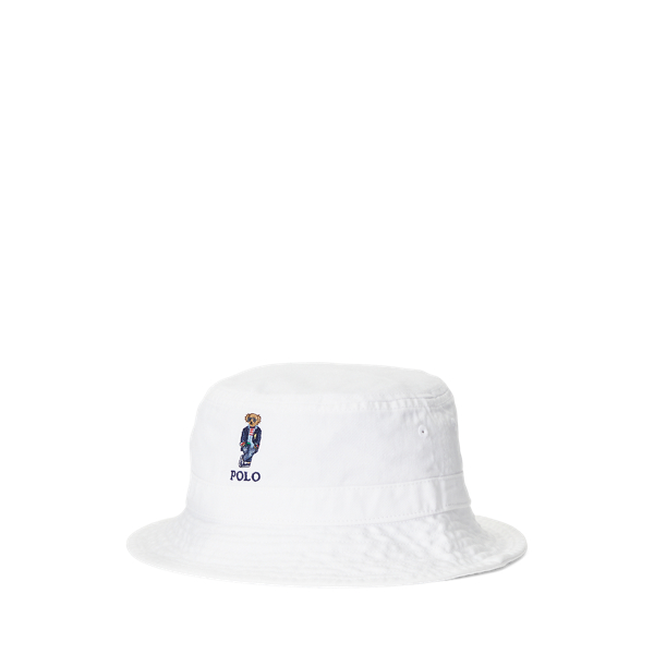 Polo Bear Cotton Twill Bucket Hat for Boys Ralph Lauren JO