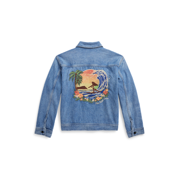 Westerly Wash Surfer Denim Full-Zip Trucker Jacket Boys 6-14 Years 2