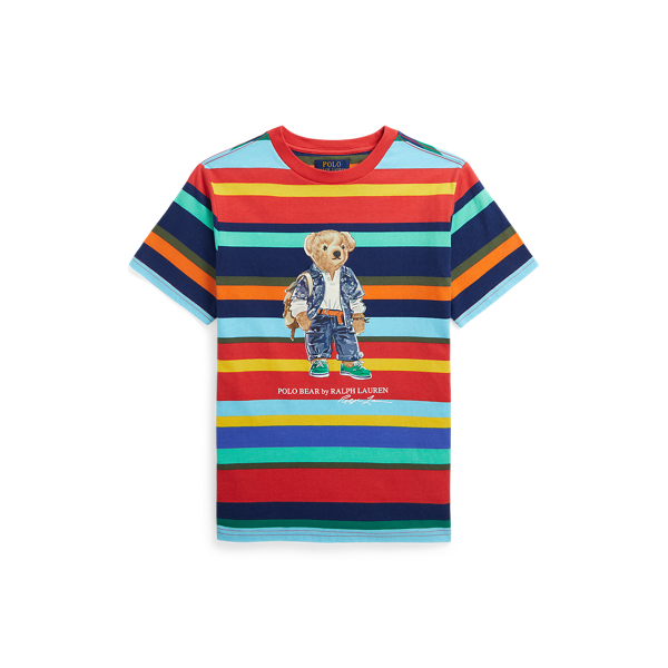 Gestreiftes T-Shirt mit Polo Bear Boys 6-14 Years in 1
