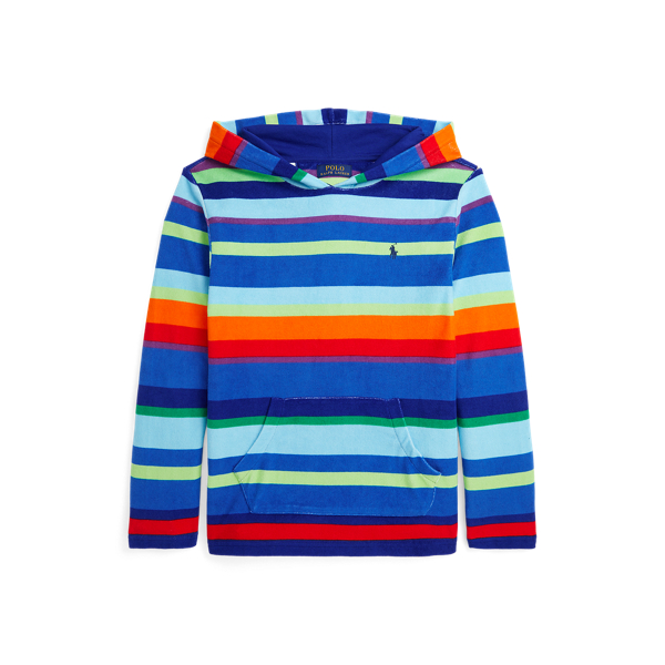 Multicolor striped hoodie on sale