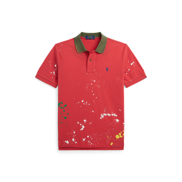 Paint Splatter Print Cotton Polo Shirt for Boys Ralph Lauren PT