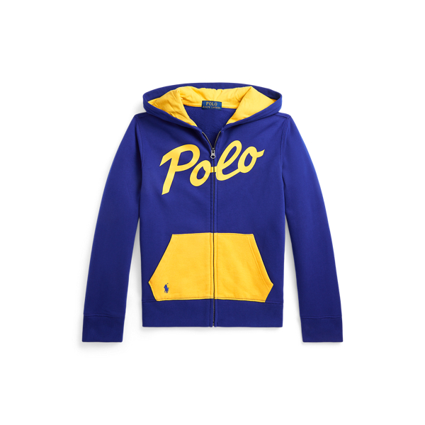 Sudadera de felpa con capucha y logotipo
