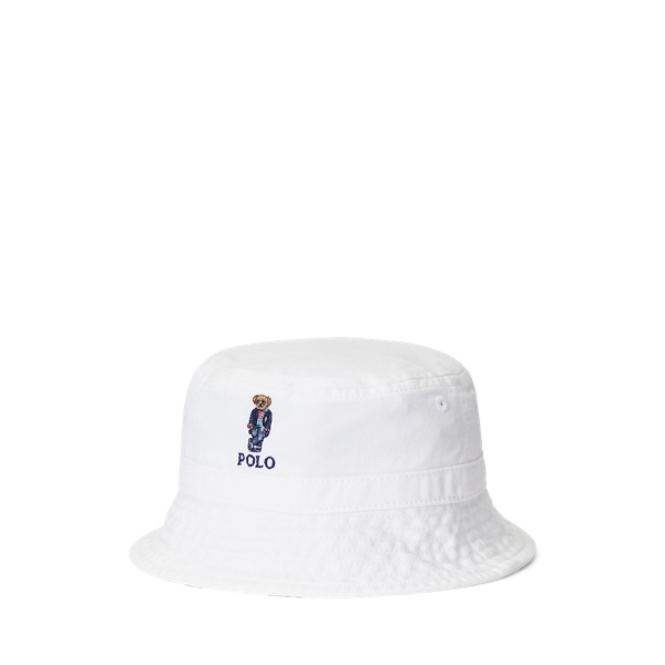 Polo Bear Cotton Twill Bucket Hat for Baby Ralph Lauren UK