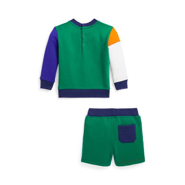 City Royal Multi Fleece Sweatshirt &amp; Short Set Baby Boy 2
