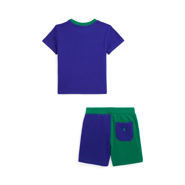 City Royal Logo Jersey Tee &amp; Fleece Short Set Baby Boy 2