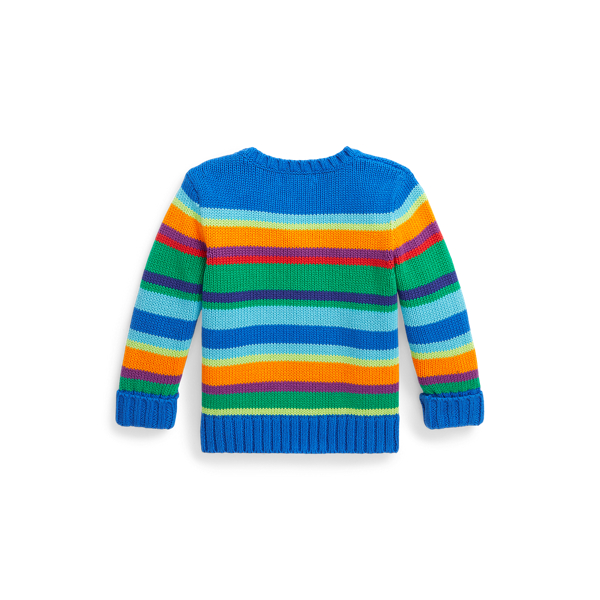 Gestreifter Baumwollpullover Baby Boy in Multi gestreift 2