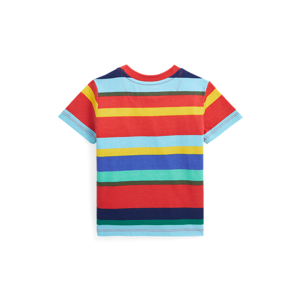 Gestreiftes T-Shirt mit Polo Bear Baby Boy in Pazifikstreifen 2