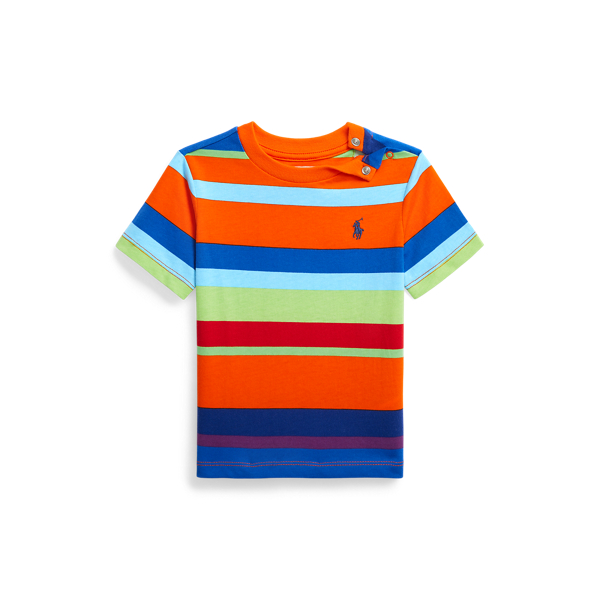 Striped Cotton Jersey T Shirt for Baby Boy Ralph Lauren UK