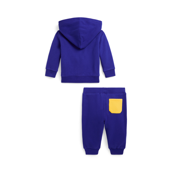 Logo Fleece Hoodie Jogger Set for Baby Boy Ralph Lauren UK