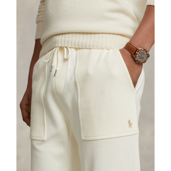 Doppellagige Piqu&eacute;-Jogginghose Polo Ralph Lauren in Antikcreme 6