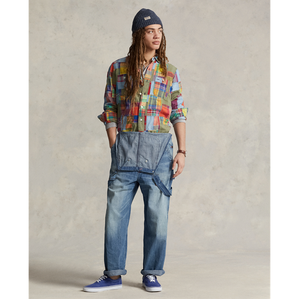 6074 Montauk Patchwork Classic Fit Patchwork Madras Workshirt Polo Ralph Lauren 4