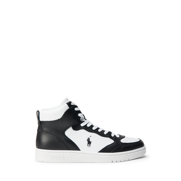 Hoge leren tennissneaker Polo Ralph Lauren in 1