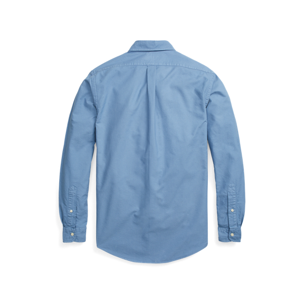 Bastille Blue Custom Fit Garment-Dyed Oxford Shirt Polo Ralph Lauren 2