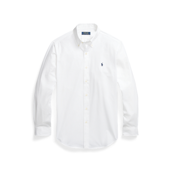 Polo ralph lauren men's classic fit stretch poplin shirt on sale