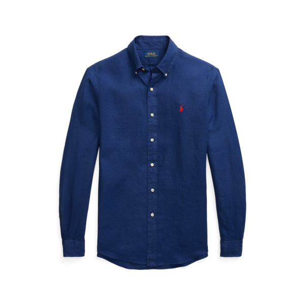 Custom-Fit Leinenhemd Polo Ralph Lauren in Festliches Navy 2