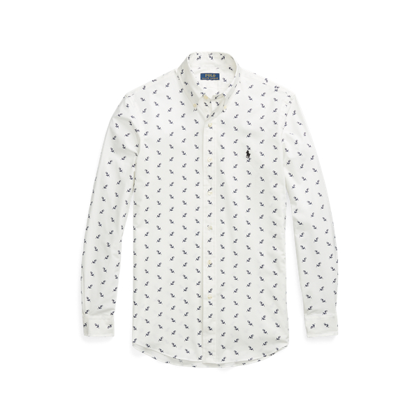 Chemise ajust&eacute;e en popeline stretch