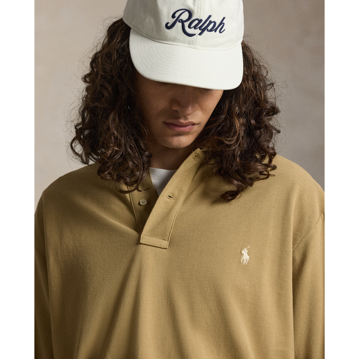Мужское поло Ralph Lauren The Iconic Mesh Polo, цвет: Рыжевато-коричневый — фото 3