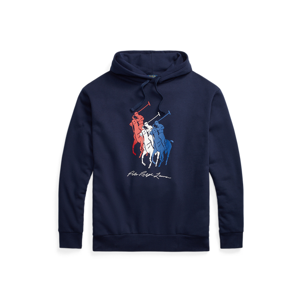 Fleece-Kapuzenpullover mit Big&nbsp;Pony Big & Tall in 1