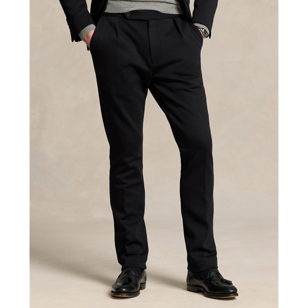 Polo Ralph Lauren Polo 黑色 打褶雙面針織西裝長褲 4