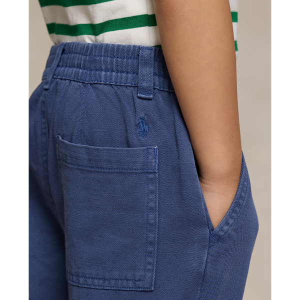 Pantalon chino à cordon de serrage Boys 1.5-6 Years en Marine clair 5