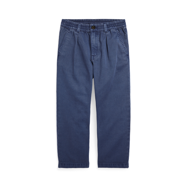 Pantalon chino à cordon de serrage Boys 1.5-6 Years en Marine clair 2