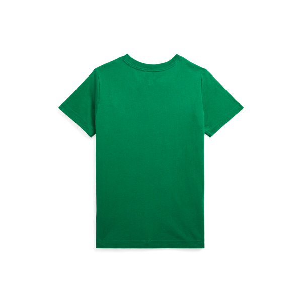 T-shirt logo en jersey de coton Boys 1.5-6 Years en Vert primaire bleu roi 2