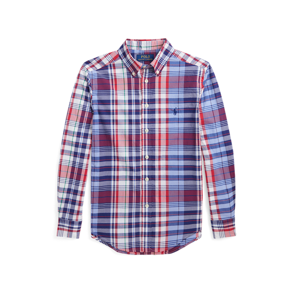 Plaid Cotton Poplin Shirt for Boys Ralph Lauren IN