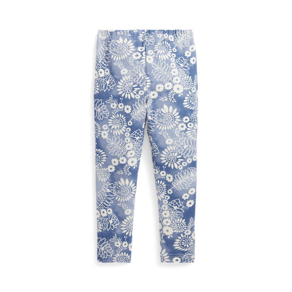 Catalina Block Print Paisley Stretch Jersey Legging Girls 1.5-6.5 Years 2