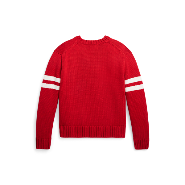 Baumwollpullover Polo&nbsp;Ball mit Intarsien Girls 7-14 Years in Ralph-Rot multi 2