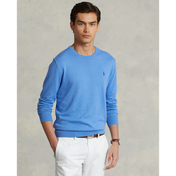 Cotton cashmere crewneck sweater sale