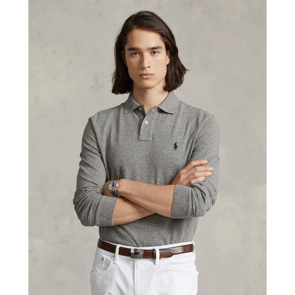 Men s Grey Polo Shirts Ralph Lauren SI