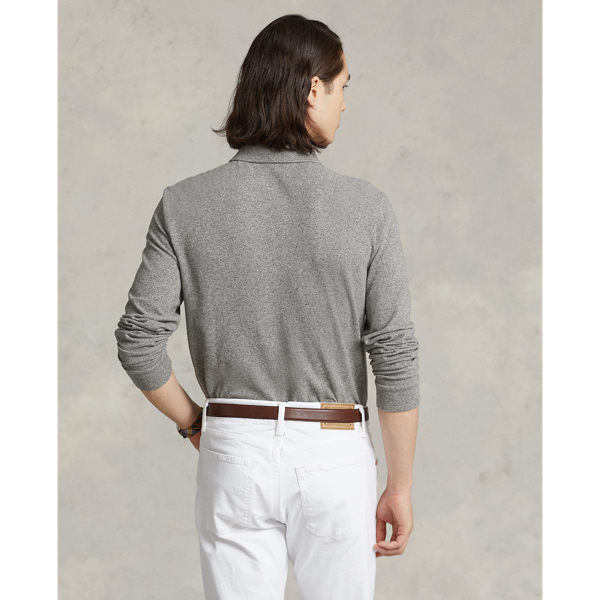 Slim Fit Mesh Long-Sleeve Polo for Men | Ralph Lauren® QA