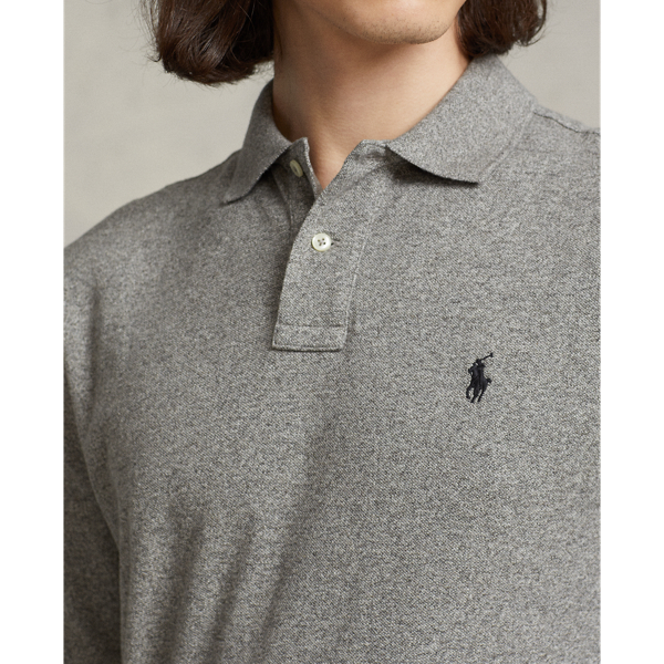 Slim Fit Mesh Long-Sleeve Polo for Men | Ralph Lauren® QA