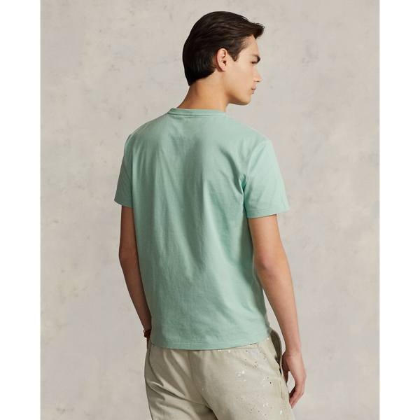 Custom slim fit jersey T-shirt Polo Ralph Lauren in Essex Green/C3332 5