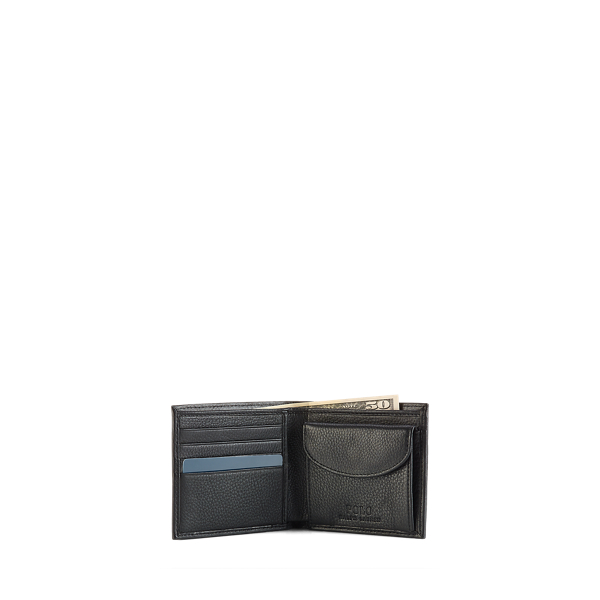 Coin Pocket Leather Wallet for Men Ralph Lauren MA