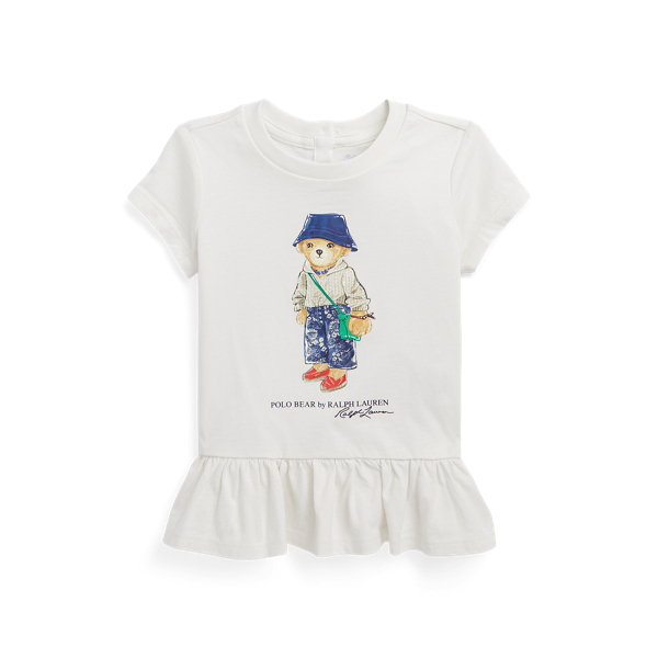 SchoBchen T Shirt mit Polo Bear fur Baby Madchen Ralph Lauren DE