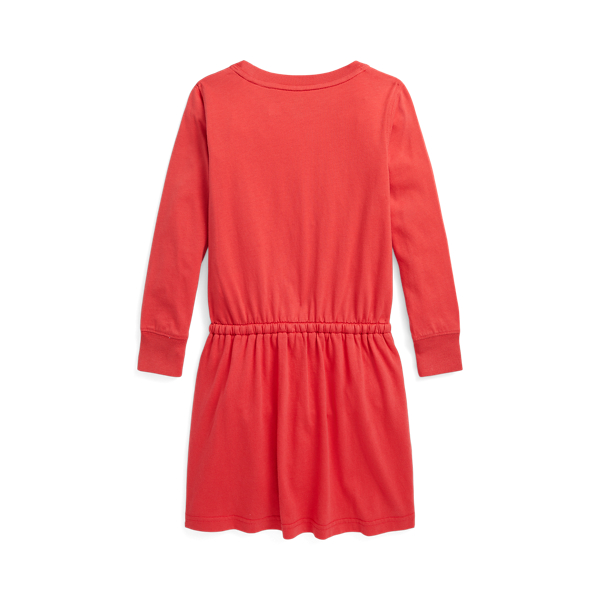 Kleid aus Baumwolljersey mit Polo Bear Girls 1.5-6.5 Years in Fr&uuml;hlingsrot 2