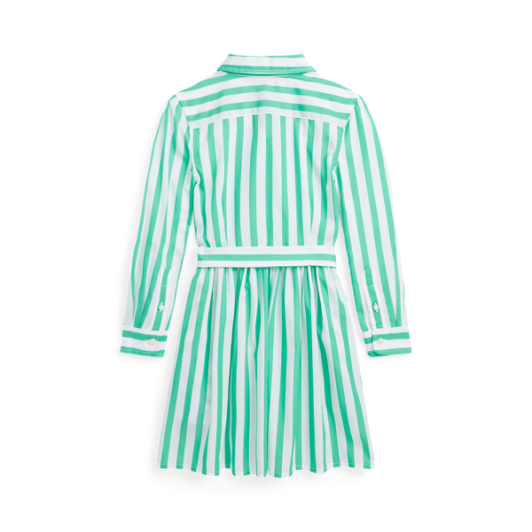 Gestreiftes Hemdkleid mit G&uuml;rtel Girls 1.5-6.5 Years in Key-West-Gr&uuml;n/Wei&szlig; 2