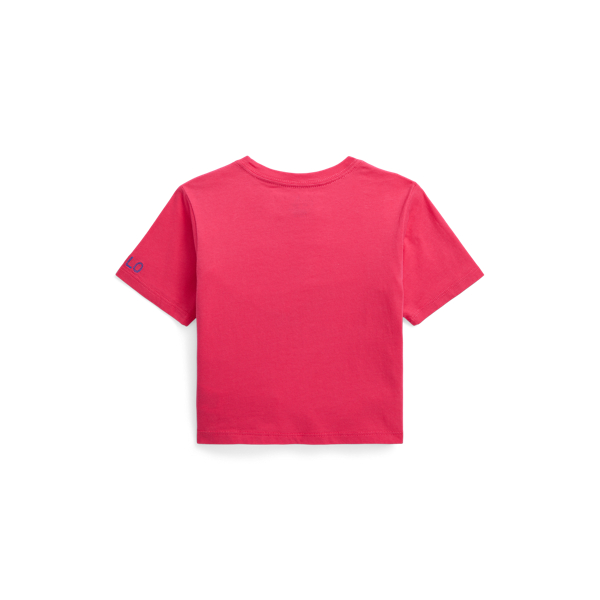 Vibrant Pink Floral Big Pony Cotton Jersey Boxy Tee Girls 1.5-6.5 Years 2